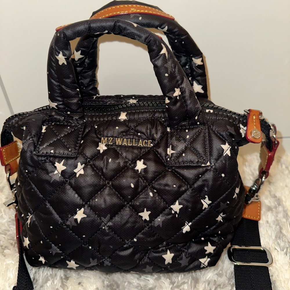 MZ Wallace Black Star Micro Sutton Bag